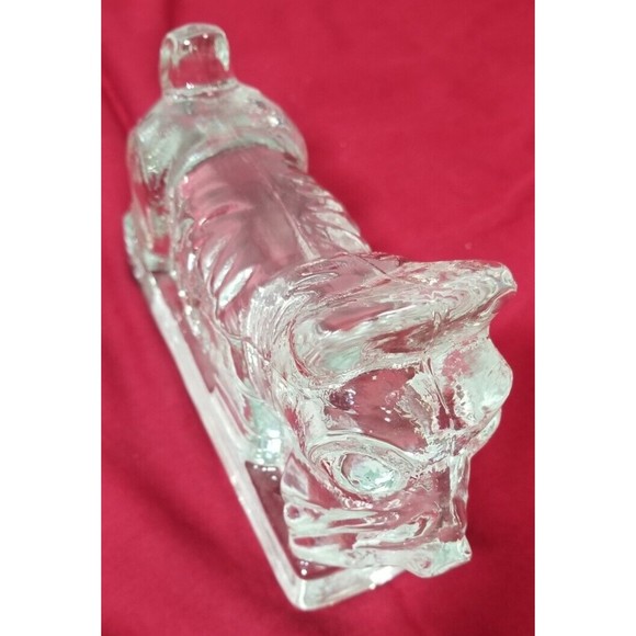 Vintage~Pair of Glass Scottie Bookends~SO CUTE~Could Also Use as Paperweights - Picture 5 of 7